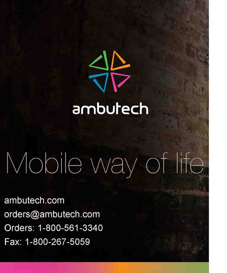 Ambutech,Mobile Way of Life, Ambutech.com, order at @ambutech.com, orders 1-800-562-3340, fax 1-800-267-5059